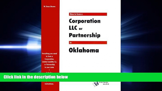 different   How to Form a Corporation, LLC or Partnership in Oklahoma (QuickStart)