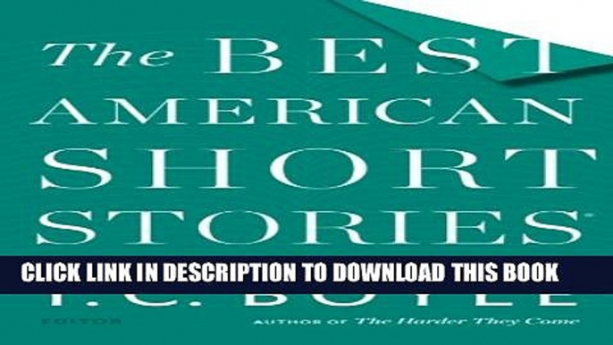 [PDF] The Best American Short Stories 2015 [Full Ebook]