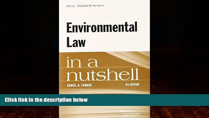 book online  Environmental Law in a Nutshell