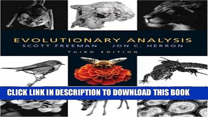 [PDF] Evolutionary Analysis, Third Edition Full Collection