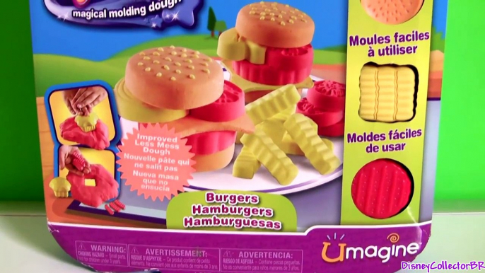 Moon Dough Burgers Fries Play Doh Hamburgers McDonalds Hamburguesa de Plastilina by Funtoys