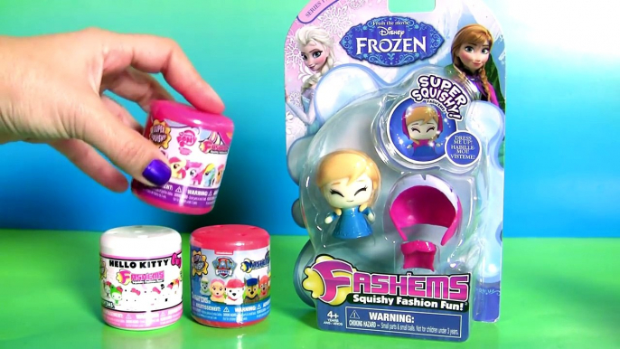 Mashems & Fashems Disney Frozen Anna Fashion Dress Up Squishy Toys Elsa, My Little Pony, Hello Kitty