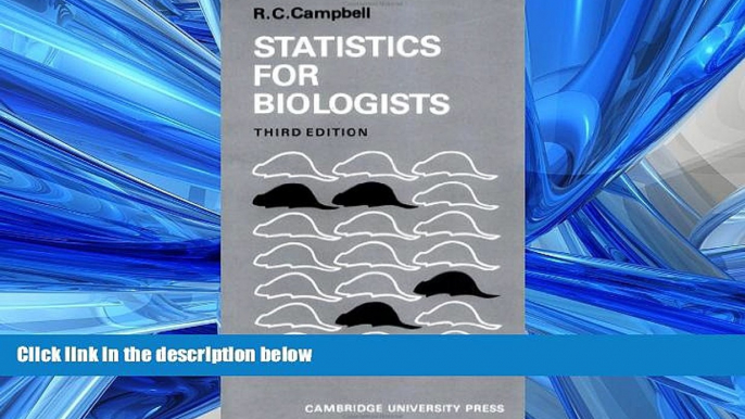 Choose Book Statistics for Biologists