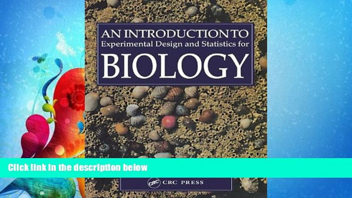 Choose Book An Introduction To Experimental Design And Statistics For Biology