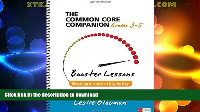 READ  The Common Core Companion: Booster Lessons, Grades 3-5: Elevating Instruction Day by Day