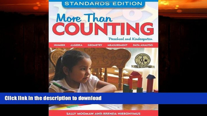 READ BOOK  More Than Counting: Math Activities for Preschool and Kindergarten, Standards Edition