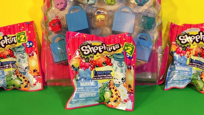 Shopkins Surprise Bags, Unboxing 3 Shopkins Surprise Bags and 12 Shopkins Special Edition Frozen Edi