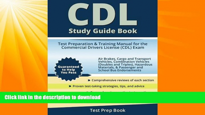 FAVORITE BOOK  CDL Study Guide Book: Test Preparation   Training Manual for the Commercial