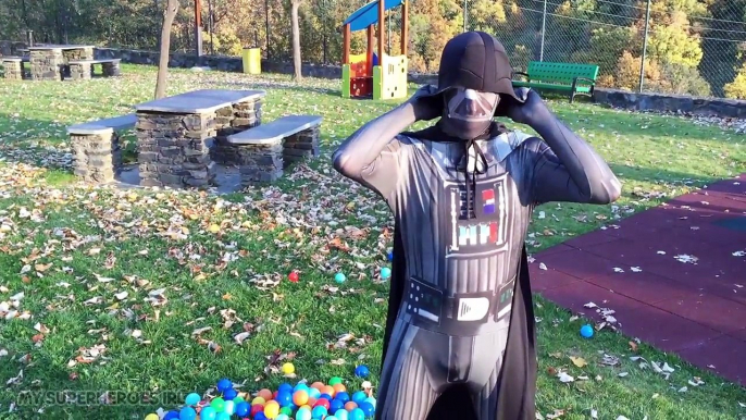 Spiderman vs Darth Vader Star Wars Superheroes Epic Battle Movie In Real Life