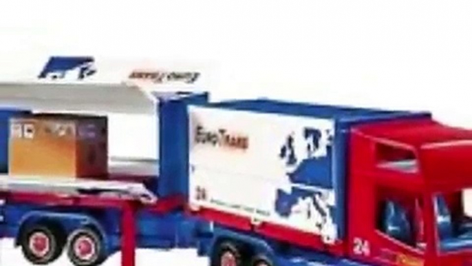 big toy trucks with trailers, toy trucks for kids