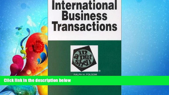 FAVORITE BOOK  International Business Transactions: In a Nutshell (Nutshell Series.)