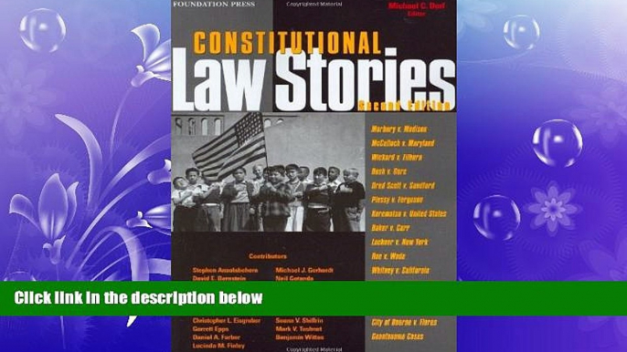 FAVORITE BOOK  Constitutional Law Stories