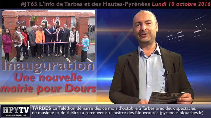 HPyTv JT65 | L'info de Tarbes et des Hautes Pyrénées (10 octobre 2016)