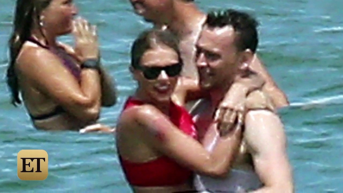 Taylor Swift Hits the Beach With Tom Hiddleston at Fourth of July Party -- See the Pics!