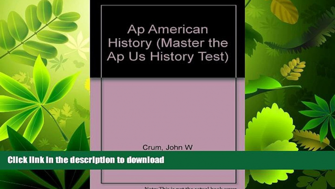 FAVORITE BOOK  Ap American History/Advanced Placement Examination (Master the Ap Us History