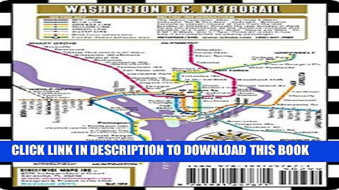 Collection Book Streetwise Washington DC Metro Map - Laminated Washington DC Metrorail   Mall Map