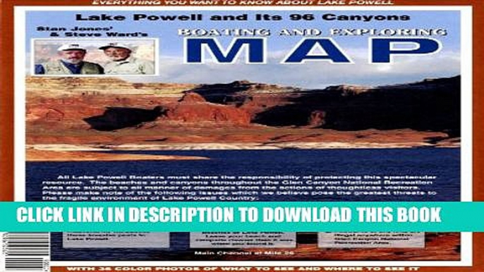 Collection Book Lake Powell and Its 96 Canyons Boating and Exploring Map