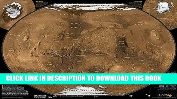 New Book Destination Mars: 2 sided [Tubed] (National Geographic Reference Map)