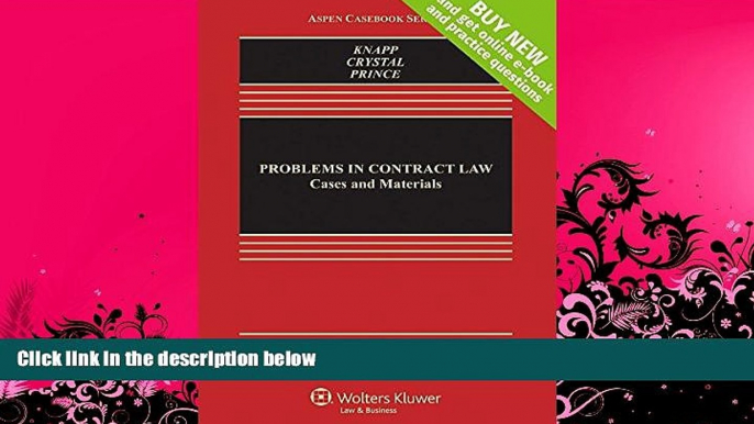 FULL ONLINE  Problems in Contract Law: Cases and Materials [Connected Casebook] (Aspen Casebook)