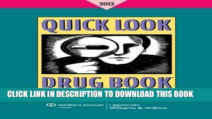 [PDF] Quick Look Drug Book 2013 Popular Collection