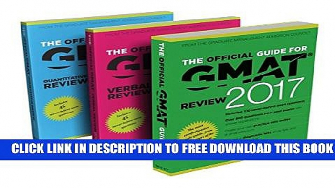 Collection Book The Official Guide to the GMAT Review 2017 Bundle + Question Bank + Video