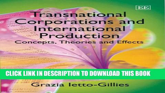 [PDF] Transnational Corporations And International Production: Concepts, Theories And Effects