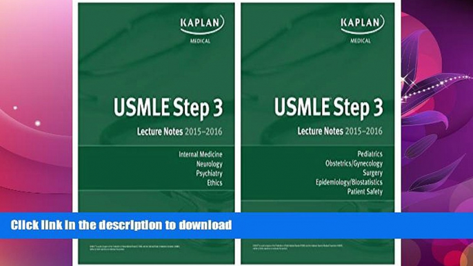 READ BOOK  USMLE Step 3 Lecture Notes Bundle FULL ONLINE