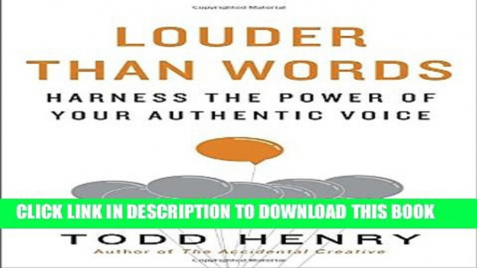 Collection Book Louder than Words: Harness the Power of Your Authentic Voice