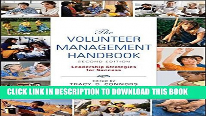 New Book The Volunteer Management Handbook: Leadership Strategies for Success