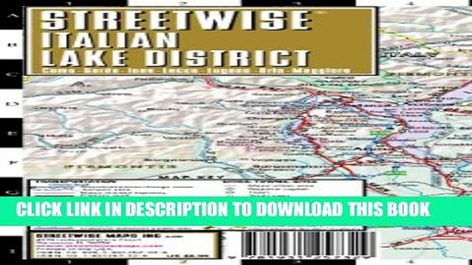 New Book Streetwise Italian Lake District Map - Laminated Regional Map of the Italian Lake District