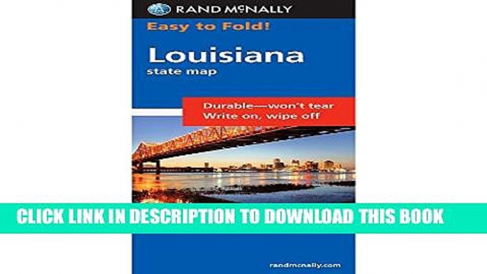 Collection Book Rand McNally Easy to Fold: Louisiana (Laminated) (Rand McNally Easyfinder)