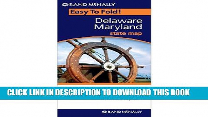 New Book Rand McNally Delaware - Maryland Easy to Fold (Laminated) (EasyFinder) (Easyfinder S)