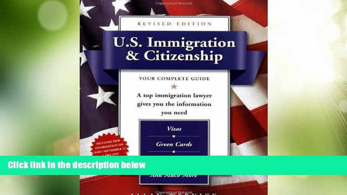 Big Deals  U.S. Immigration   Citizenship  Full Read Best Seller