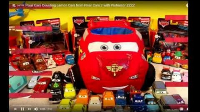 The Pixar Cars Live Stream with Lightning McQueen Cars and Mater with Cars 2 Race Cars