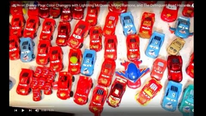 New Kids Pixar Cars Toys Live Stream with Lightning McQueen Cars and Mater with Cars 2 Race Cars