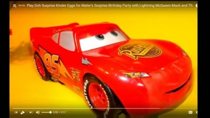 The Pixar Cars Live Stream with Lightning McQueen Cars and Mater with Cars 2 Race Cars