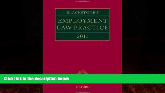 Big Deals  Blackstone s Employment Law Practice 2011  Full Ebooks Most Wanted