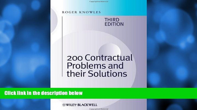 FREE DOWNLOAD  200 Contractual Problems and their Solutions  DOWNLOAD ONLINE