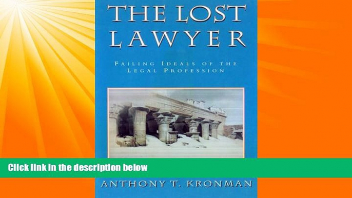 FULL ONLINE  The Lost Lawyer : Failing Ideals of the Legal Profession