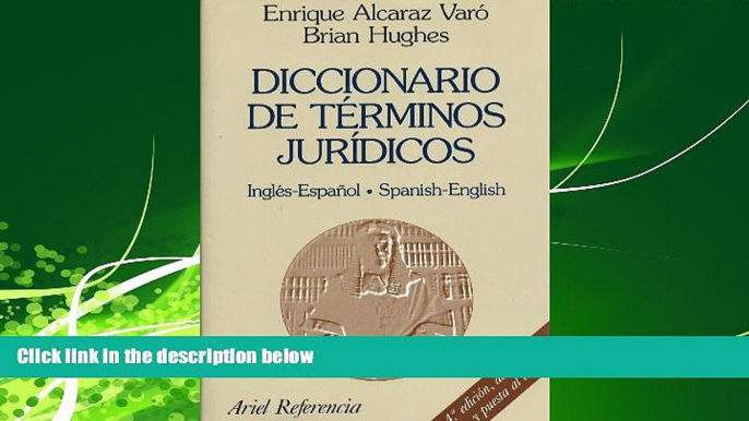 FULL ONLINE  Diccionario De Terminos Juridicos: Ingles-Espanol Spanish-English (Ariel derecho)