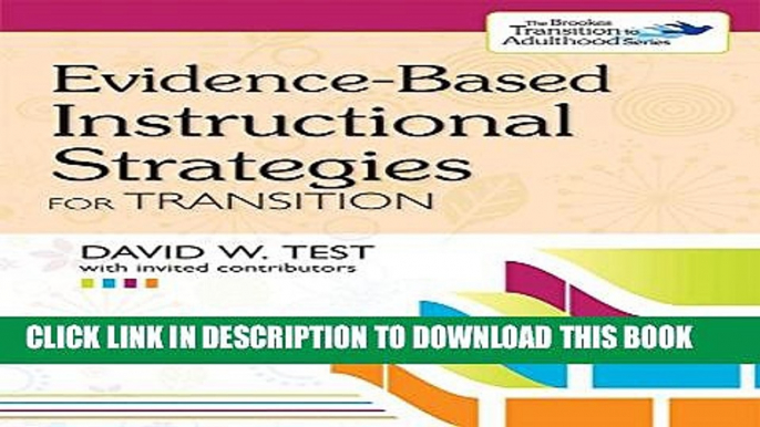 [PDF] Evidence-Based Instructional Strategies for Transition Full Online