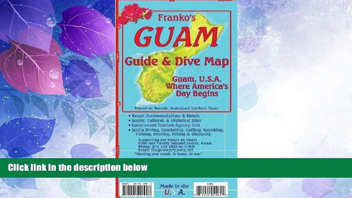 Big Deals  Guam Map   Dive Guide Franko Maps Waterproof Map  Full Read Best Seller