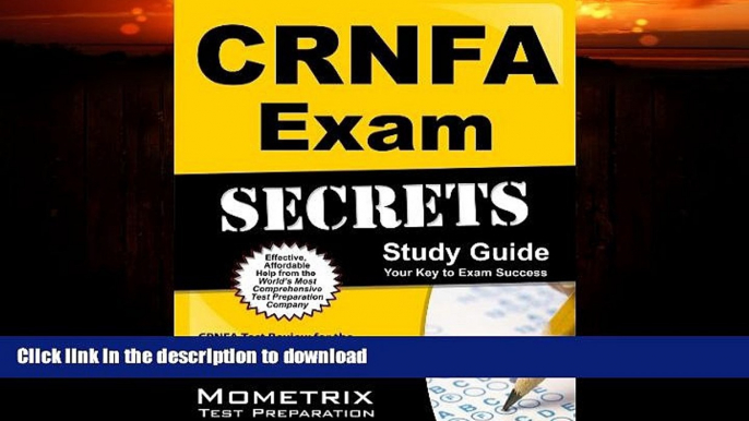 READ  CRNFA Exam Secrets Study Guide: CRNFA Test Review for the Certified Registered Nurse First