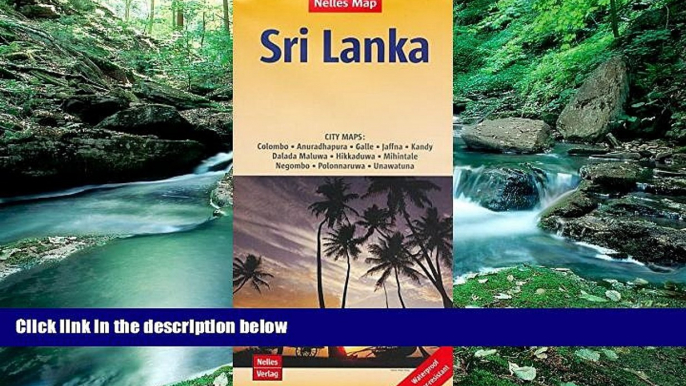 Big Deals  Sri Lanka (Ceylon) 1:500,000 + city plans Travel Map, waterproof, NELLES  Full Read