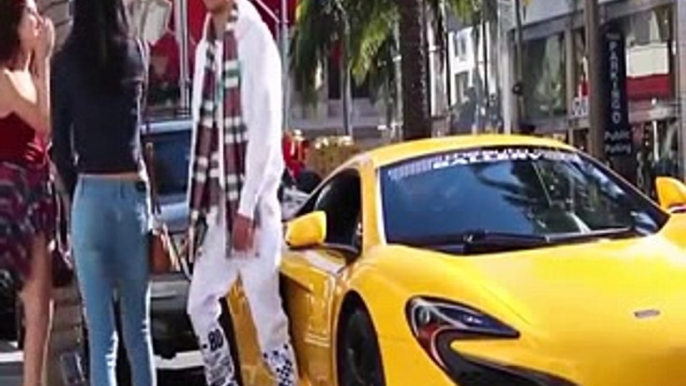 Gold Digger Pranks with Supercars 2016