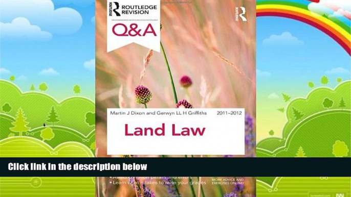 Big Deals  Q A Land Law 2011-2012 (Questions and Answers)  Best Seller Books Most Wanted