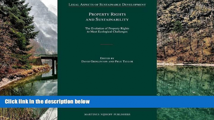 Deals in Books  Property Rights and Sustainability (Legal Aspects of Sustainable Development)