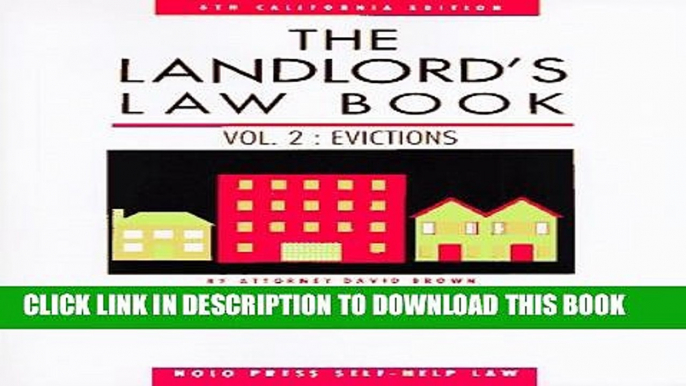 [Read PDF] Landlord s Law Book: Evictions: California (6th ed) Ebook Free