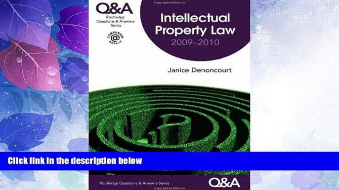 Big Deals  Q A Intellectual Property Law (Questions and Answers)  Full Read Best Seller