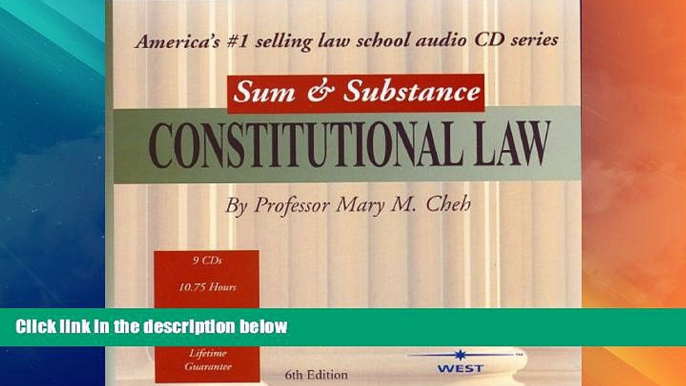 Big Deals  Sum   Substance Audio on Constitutional Law  Best Seller Books Best Seller